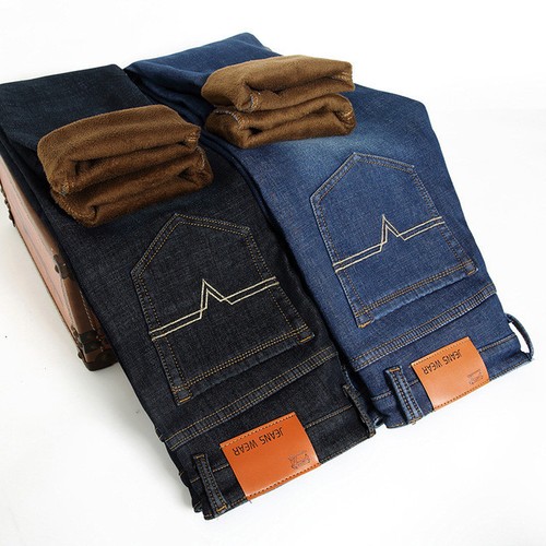 mens fleece lined jeans uk